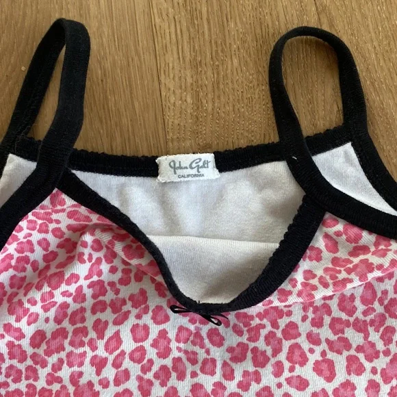 pink cheetah print tank top (brandy Melville) - Picture 2 of 2